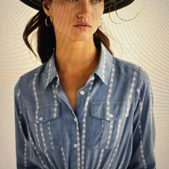 Time and Tru utility shirt dress size S - Picture 5 of 9